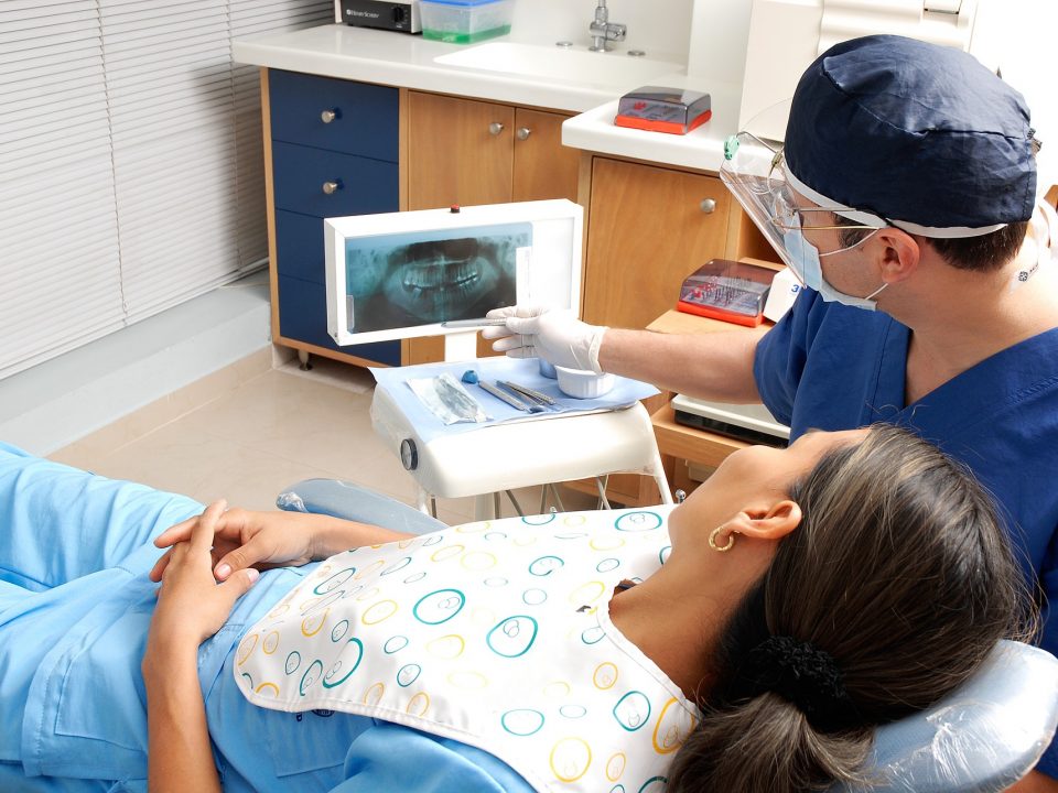 dentist working on a patient