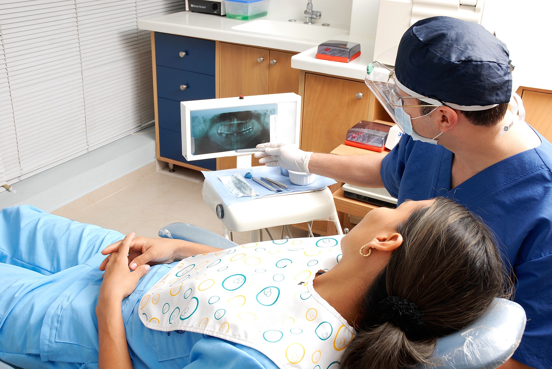 dentist working on a patient